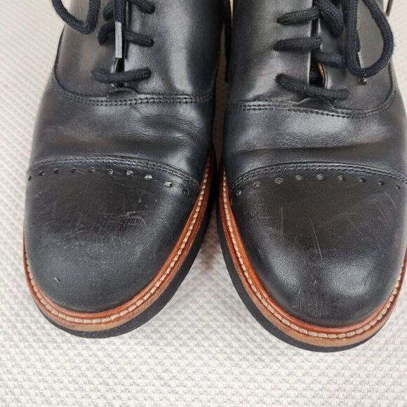Samuel Hubbard Market Cap Shoes Mens 7 Black Leather Lace Up Oxfords main image 4